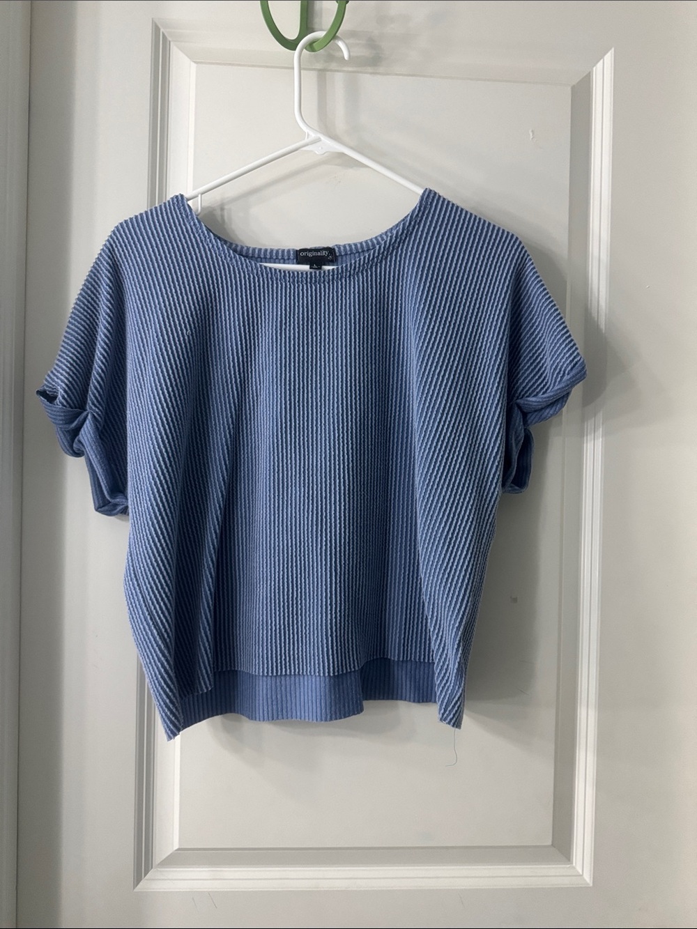 Blue Crop Top